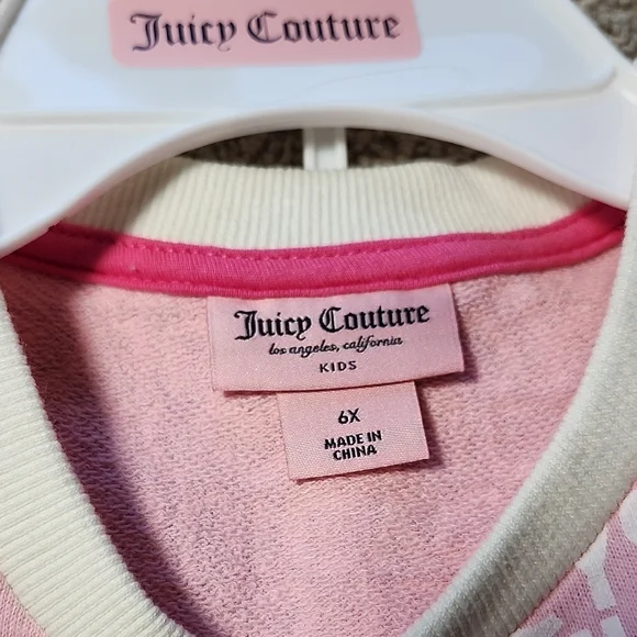Juicy Couture Light Pink Kids Pajama Set - Picture 8 of 8